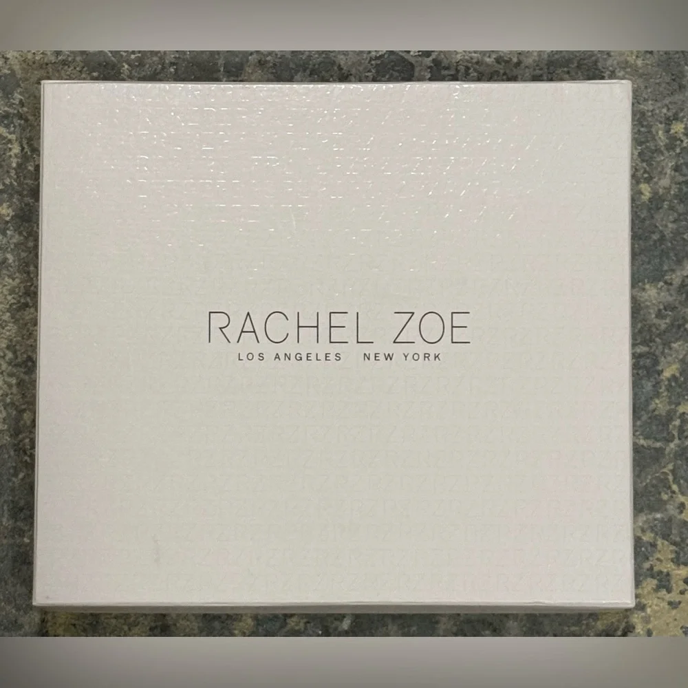Rachel Zoe Beaded Clutch 3 Pc Set Clutch Card Case Charm “Let’s Go Skiing” NWT